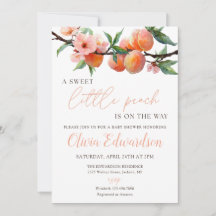A Sweet Little Peach Baby Shower