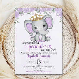 Invitación A Sweet Little Peanut is on the way Baby shower