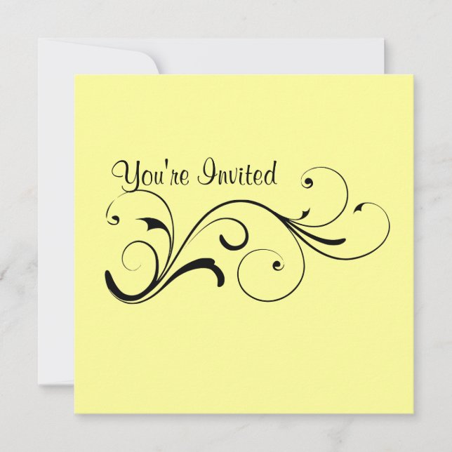 Invitación a Swirl casual (Anverso)