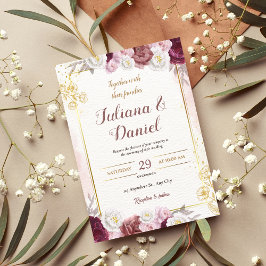 Invitación a tarjeta boda - digital de tarjeta bod