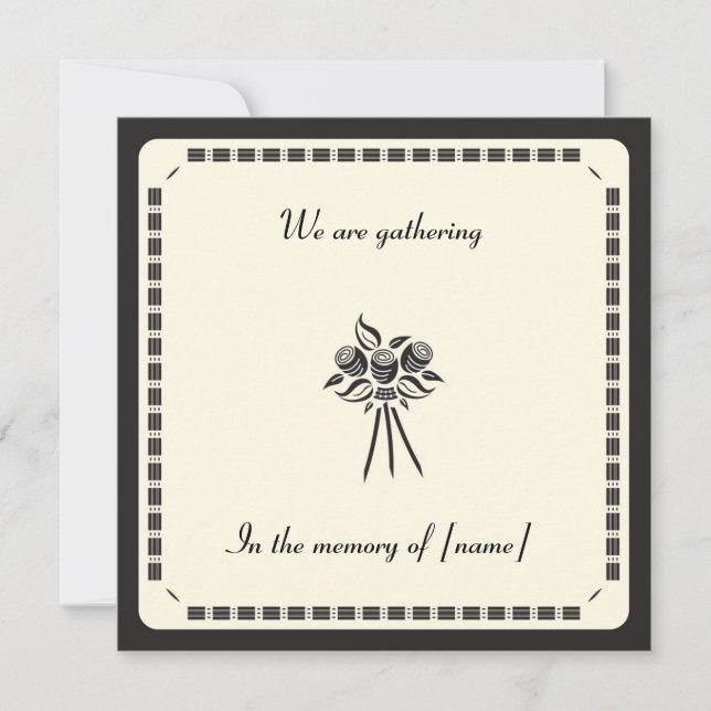 Invitación a tarjeta conmemorativa (Anverso)