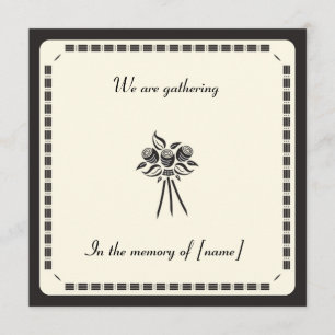 Invitación a tarjeta conmemorativa