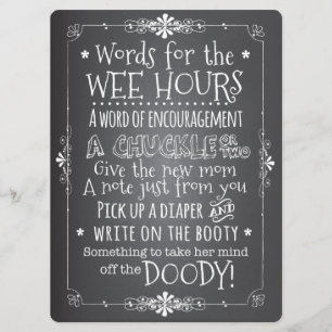 Invitación a tarjeta de actividad Baby Shower de C