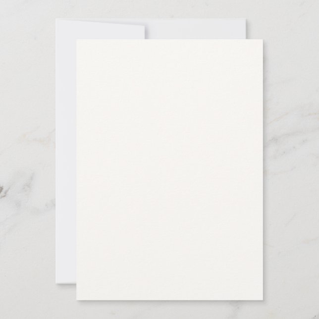 Invitación a tarjeta de plantilla de detalles de b (Reverso)