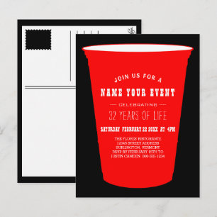 invitación a taza fiesta