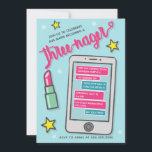 Invitación a tercer cumpleaños de Funny Chica Thre<br><div class="desc">Invitación a tercer cumpleaños de Funny Chica Threenager</div>