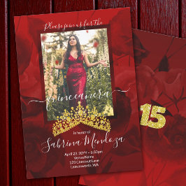 Invitación a tiara Diamante de imitación de Quince