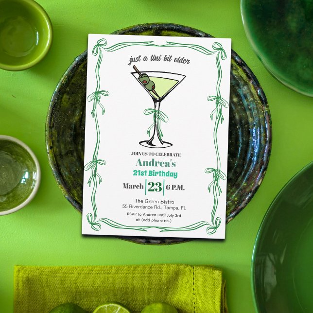 Invitación A Tini Bit Older 21st Birthday Party (Subido por el creador)