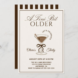 Invitación A Tini Bit Older Espresso Martini 30th Birthday