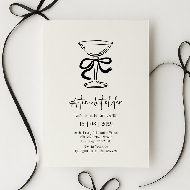 Invitación A tini bit older, Hand drawn birthday invitation (Subido por el creador)