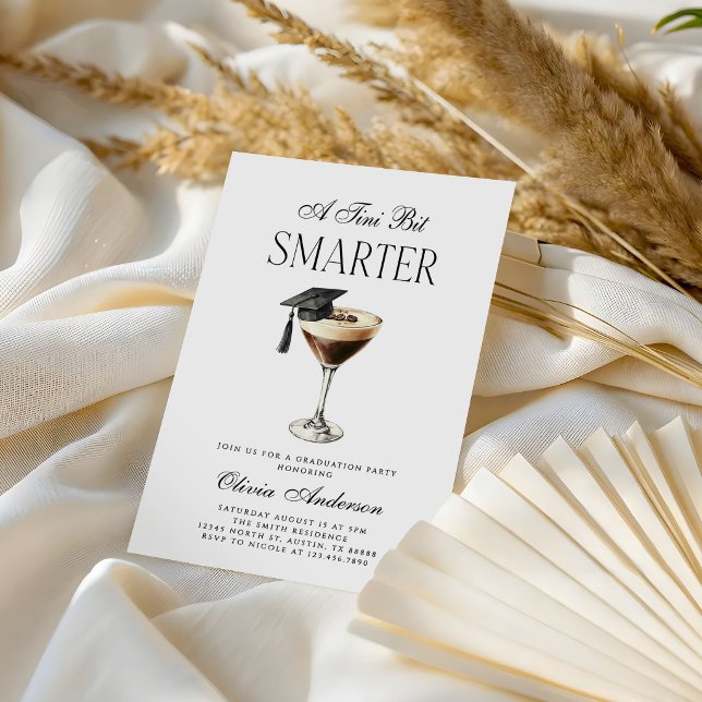 Invitación A Tini Bit Smarter Espresso Martini Graduation (Subido por el creador)
