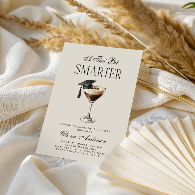Invitación A Tini Bit Smarter Espresso Martini Graduation (Subido por el creador)