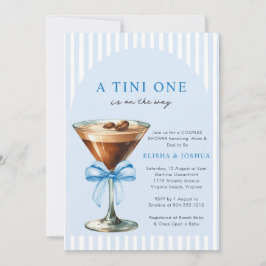 Invitación A Tini One Is on the Way Couples Photo Baby Shower