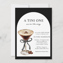 Invitación A Tini One Is on the Way QR code Baby Shower