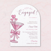 A Tiny Bit Engaged Pink Martini Bridal Shower