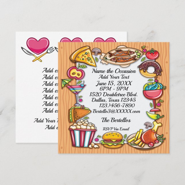 Invitación a todas las ocasiones - Ver Atrás (Anverso / Reverso)