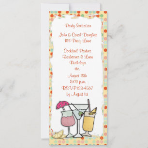 Invitación a tomar cócteles
