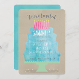 Invitación a tomar el bizcocho de cumpleaños