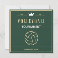 Invitación a torneo o evento de voleibol