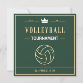 Invitación a torneo o evento de voleibol