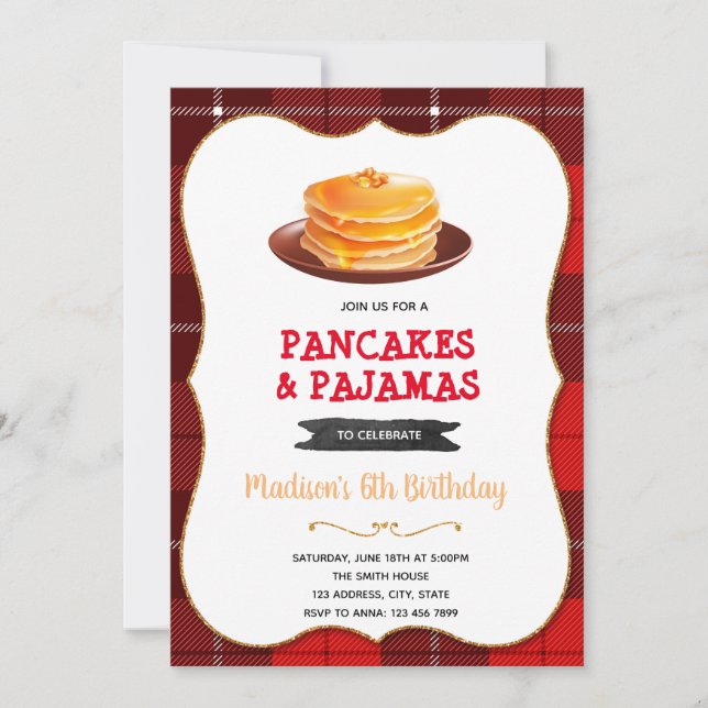 Invitación a tortillería de Lumberjack (Anverso)