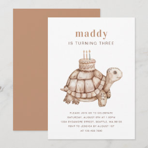 Invitación a tortuga dulce