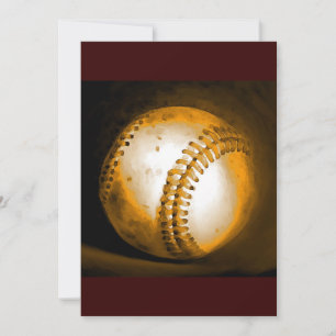 Invitación a trabajos de arte de béisbol - Persona