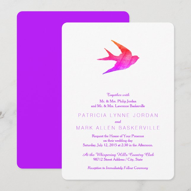Invitación a tragar (estilo Letterpress) (Anverso / Reverso)