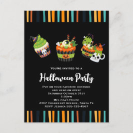 Invitación a tratamientos de Halloween con sabor y