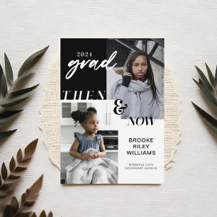 Invitación A través de los años - ahora y después graduación