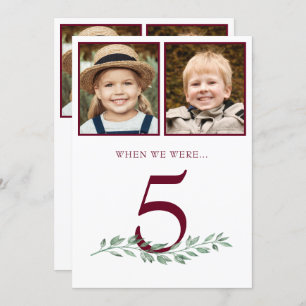 Invitación A través de los años Fotos Tabla de Ocasión # Rótu