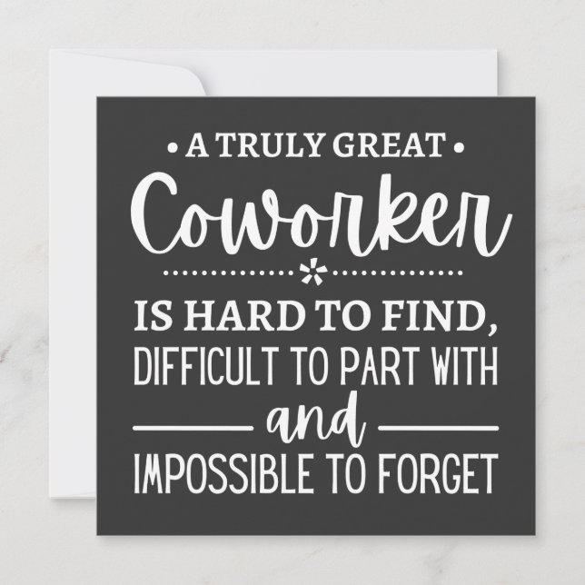 Invitación A Truly Great Coworker (Anverso)