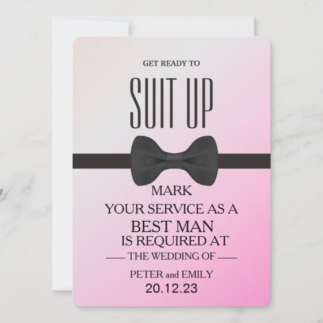 Invitación a tu Servicio como Padrino de Boda (Anverso)