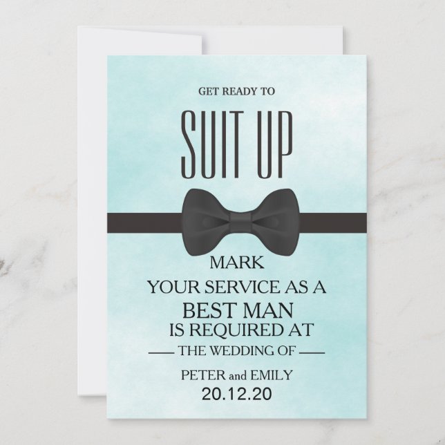 Invitación a tu Servicio como Padrino de Boda (Anverso)