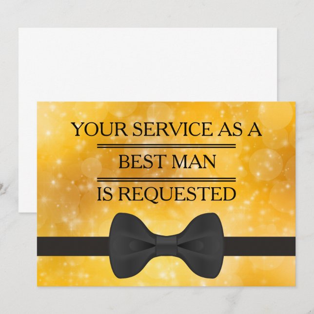 Invitación a tu Servicio como Padrino de Boda (Anverso / Reverso)