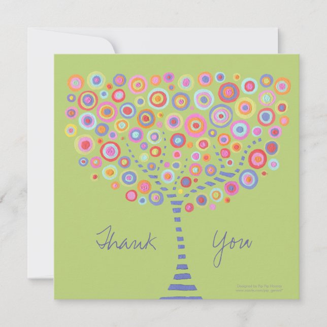 Invitación a un árbol circular de Boda de la cena  (Anverso)