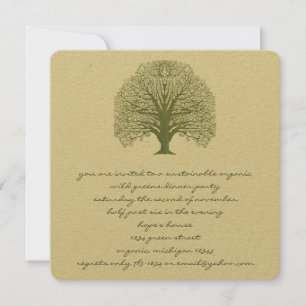 Invitación a un árbol de Swirl Olive