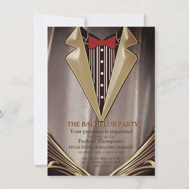 Invitación a un bachiller en satín marfileño (Anverso)