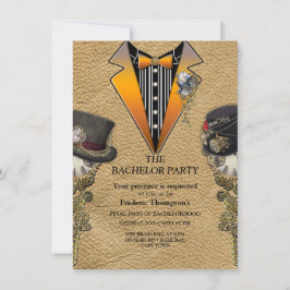 Invitación a un bachiller en Steampunk & Gold Chai