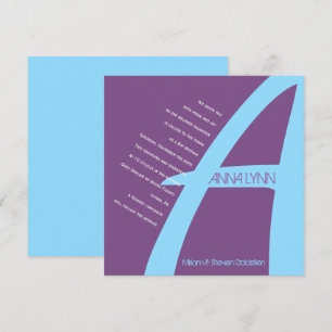 Invitación a un bar de bar INICIAL Bat Mitzvah