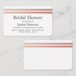 Invitación a un boleto de ducha con tiras de Relie