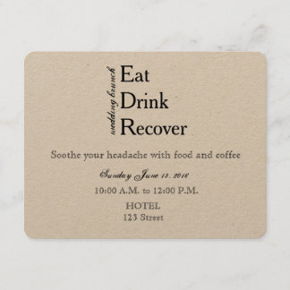 Invitación a un brunch Boda