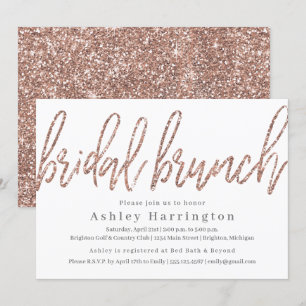 Invitación a un brunch de novias con Purpurina