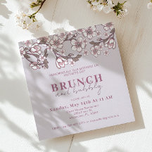 Invitación a un brunch del Día de la Madre Floral 