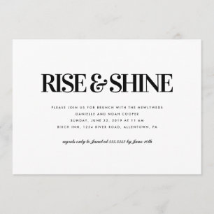 Invitación a un brunch en ascenso y brillante