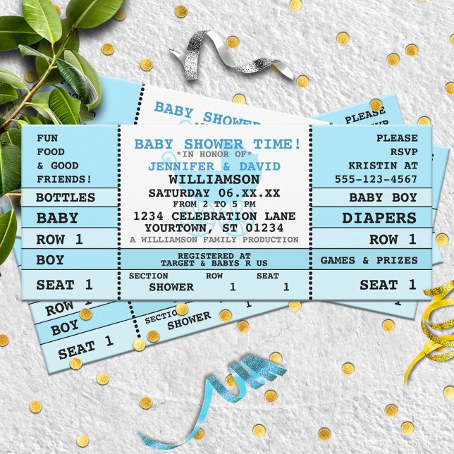 Invitación a un concierto de Baby Boy Baby Shower (Subido por el creador)