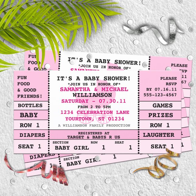 Invitación a un concierto de Baby Girl Baby Shower (Subido por el creador)