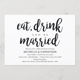 Invitación a un ensayo de Boda Rústico perfecto