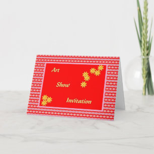 Invitación a un espectáculo de arte, diseño digita