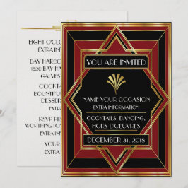 Invitación a un evento de gala contemporánea deco